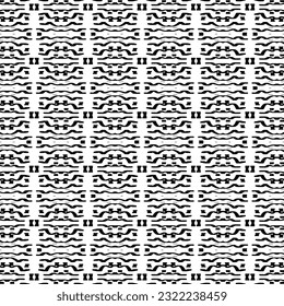 Geometric textures repeat black and white. You can find the seamless background is panel swatches. 