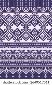 Geometric with Thai silk seamless pattern. Vector illustration design digital file download for print, printable, wallpaper, background, texture, textile, decoration and many projects. 