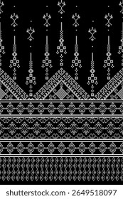 Geometric with Thai silk seamless pattern. Vector illustration design digital file download for print, printable, wallpaper, background, textile, texture, decoration and many projects.