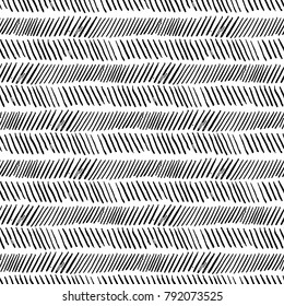 Geometric thin grunge lines, herringbone pattern, chevron. Seamless vector pattern.