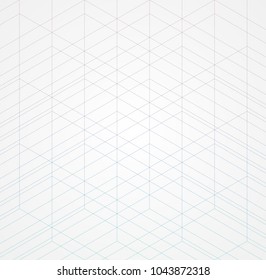 Geometric thin line white background. Simple graphic print. Vector modern minimalistic stylish trellis. Chaotic grid. Trendy hipster sacred geometry