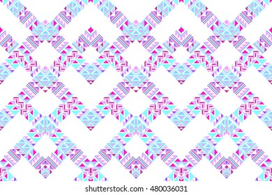 Geometric tie dye pattern tribal ornament small elements. vector Diagonal geo pattern, cute fashion design.