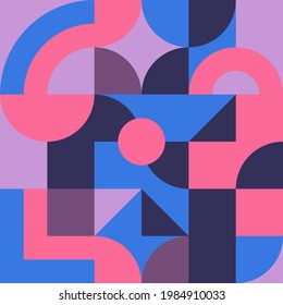 Geometric Tile Design With Vanilla Blue Color Theme. Suitable for Background, wallpaper, backdrop, ornament, cover, posters template, book cover, web design, cards, etc