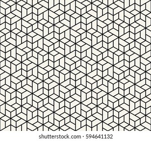 vectorial de patrón sin fisuras en la cuadrícula de mosaico geométrico