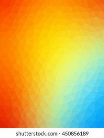 Geometric tile mosaic with colors triangles. Abstract polygonal and low poly pattern background. Ideal for screen wallpaper or other works and design.