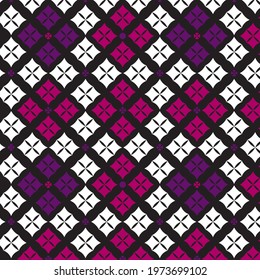Geometric tile pattern carpet motifs