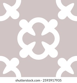 A geometric tile pattern with a central diamond frame, inspired by vintage ceramic art.