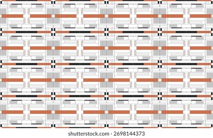 Padrão de telha geométrica inspirado no design do século médio