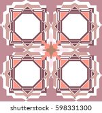Geometric Tile Pattern Mauve