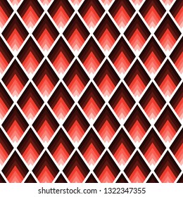 Geometric tile pattern with rhombus with sharp angles.