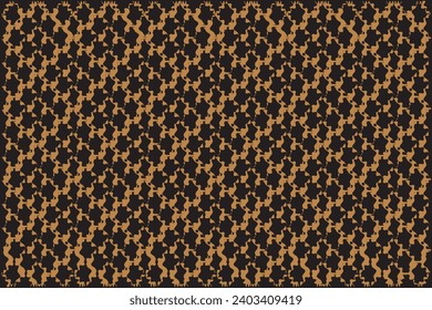 Geometric of tile pattern vector. Design wiremesh gold on black background. Design print for illustration, textile, carpet, cloth, cover, background, wallpaper. Set 4