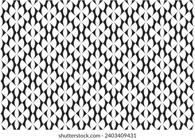 Geometric of tile pattern vector. Design diamonds black on white background. Design print for illustration, textile, carpet, cloth, cover, background, wallpaper. Set 2