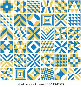 Geometric tile pattern. Vector illustration.