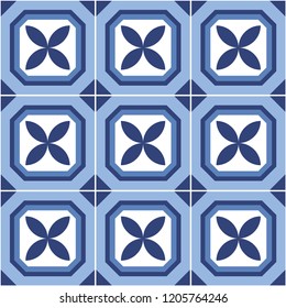Geometric tile set. Scandinavian style. Vector illustration.