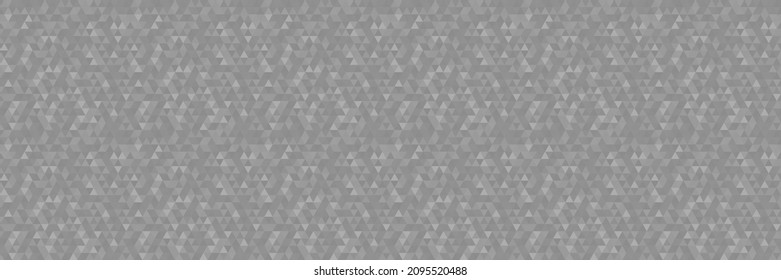 Geometric tiled pattern from triangles. Seamless triangle background. Web banner. Black and white illustration