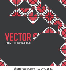 Geometric tiles decoration background. Vector patterns design