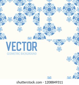 Geometric tiles decoration background. Vector patterns design