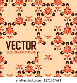 Geometric tiles decoration background. Vector patterns design