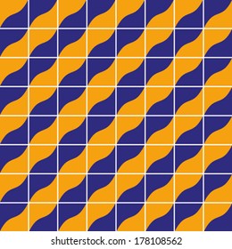 Geometric tiles seamless pattern, vector background.