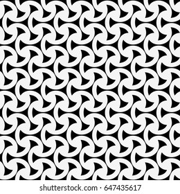 Geometric tiles with triangles. Modern stylish texture.White and black