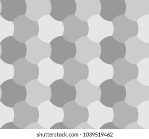 Geometric tiling pattern vector in shades of grey 