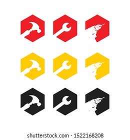 Geometric tools icon vector illustration