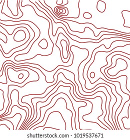 Geometric topography pattern. Landscape terrain. Vector illustration.