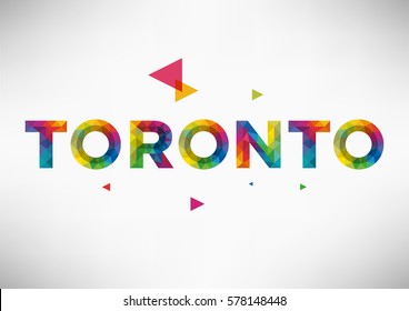 Geometric Toronto City Vector Design