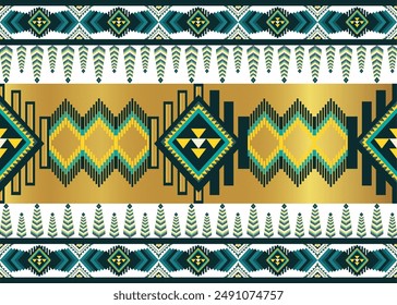 Étnico tradicional geométrico, indio nativo americano, navajo nativo, diseño de patrón para patrón de tela, sombrero, cesta, cerámica, alfombra, ilustración decorativa