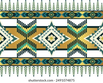 Geometrische traditionelle ethnische, indianische Indianer, Native Navajo, Muster-Design für Stoffmuster, Hut, Korb, Keramik, Teppich, dekorative Illustration