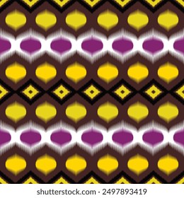Geometric traditional ethnic pattern Ikat seamless pattern border abstract design for fabric print cloth dress carpet curtains and sarong Aztec African Indian Indonesian