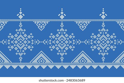 geometric traditional ethnic pattern seamless pattern border abstract design for fabric print cloth dress carpet curtains and sarong.