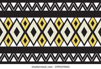 Geometric traditional oriental ethnic textile pattern Design for book cover,background,carpet,wallpaper,clothing,wrapping,Batik,fabric,Vector illustration embroidery style.