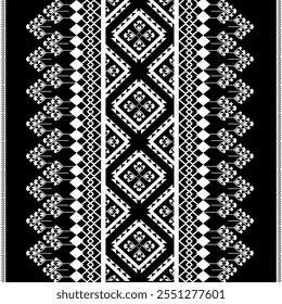 Geometric traditional seamless pattern for fabric design