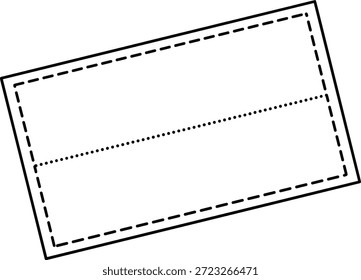 Ilustración vectorial de transformación geométrica con rectángulos sólidos y punteados inclinados y línea diagonal, ideal para conceptos matemáticos, de rotación y de congruencia Ilustración vectorial de transformación geométrica con rectángulos sólidos y punteados inclinados y línea diagonal, ideal para conceptos matemáticos, de rotación y de congruencia