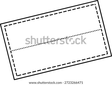 Geometric transformation vector illustration with tilted solid and dashed rectangles and diagonal line, ideal for math, rotation, and congruence conceptsGeometric transformation vector illustration with tilted solid and dashed rectangles and diagonal line, ideal for math, rotation, and congruence concepts
