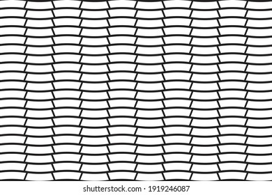 Geometric trapezoid pattern use color white or black color pattern, texture, background geometric trapezoid pattern vector illustration.