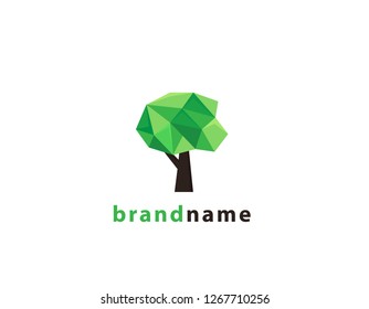 Geometric Tree logo design