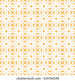 Geometric trellis pattern. Yellow and white seamless background. Screen print vector texture. Website textured pattern. Trellis seamless background. Vector seamless pattern for interior design