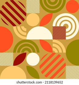 geometrischer, trendiger Hintergrund mit verschiedenen bunten Formen 