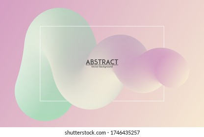Geometrische, trendy fließende Form Mischung Effekt Design für Hintergrund. 