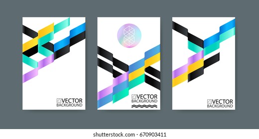 Geometrisches, trendiges, gepolstertes, geometrisches, flaches und 3D-Design. Retro-Kunst für Cover, Banner, Flyer und Poster.