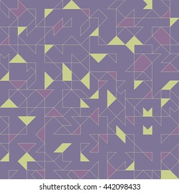 geometric triangle abstract background pattern in vector
