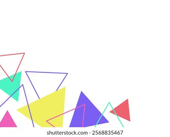 Geometric Triangle Abstract Frame Background