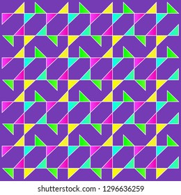 Geometric Triangle Abstract Illustration Design Background for Wrapping Textile