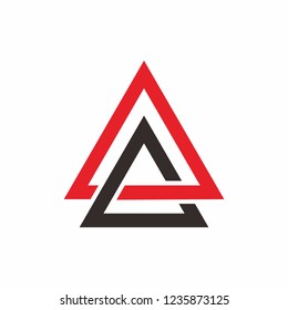 Geometric Triangle Arrow Business Company Stock Vector Logo Design Template