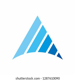 Geometric Triangle Arrow Business Company Vector Logo Design