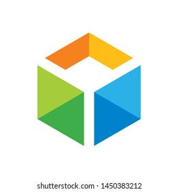 Geometric Triangle Arrow Business Company Stock Vector Logo Design Template