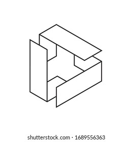 Geometric Triangle Arrow Business Company Stock Vector Logo Design Template