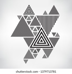 Geometric triangle background